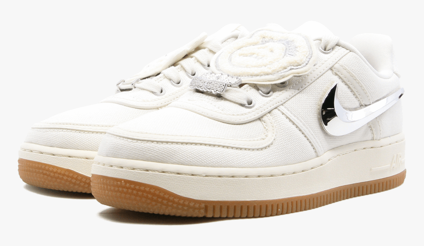 Nike Air Force 1 Low Sail "travis Scott - Air Force 1 Low Travis Scott Sail Png, Transparent Png, Free Download