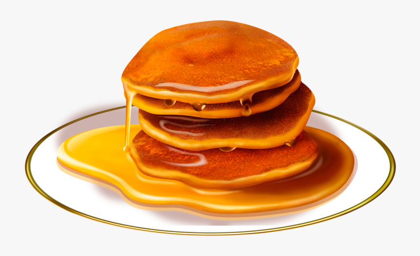 Pancake Background Transparent - Pancake With Maple Syrup And Butter, HD Png Download, Free Download