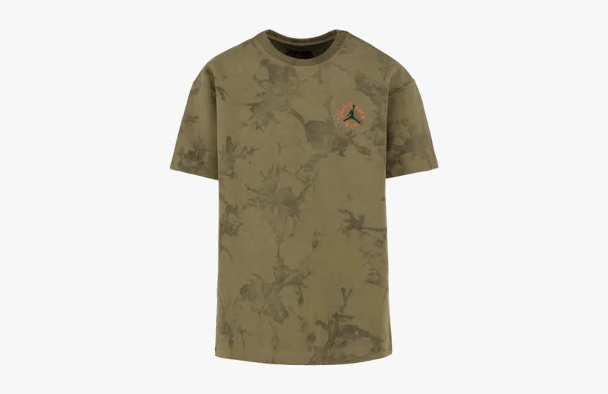 Travis Scott Jordan Tee Olive, HD Png Download, Free Download