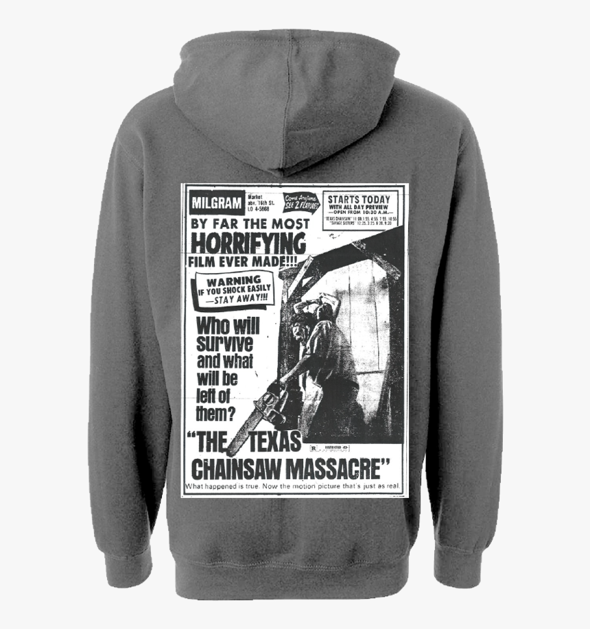 Image Of Travis Scott Rare Halloween Hoodie Grey /texas - Texas Chainsaw Massacre, HD Png Download, Free Download