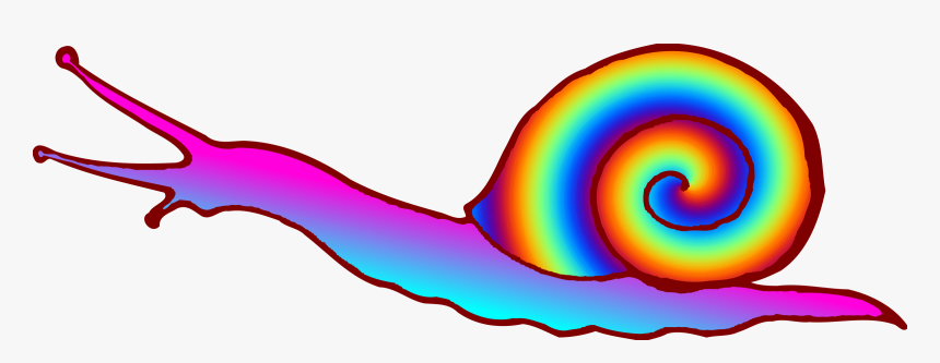 Colourful Snail Clip Arts - Colourful Snail, HD Png Download, Free Download