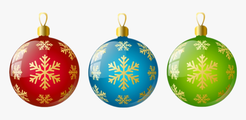 Colorful Ornaments Png Image File - Christmas Ornament Clipart, Transparent Png, Free Download