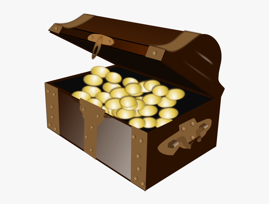 Open Cartoon Treasure Chest - Robert Louis Map Treasure Island, HD Png Download, Free Download