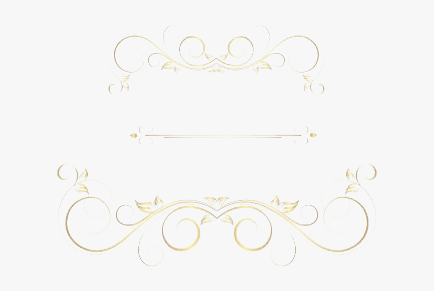 Golden Ornaments Png Clipart - Calligraphy, Transparent Png, Free Download