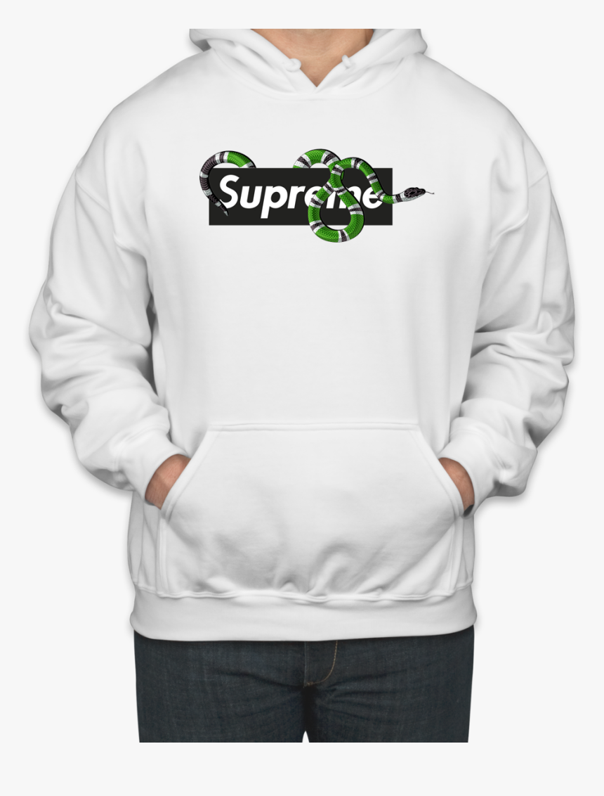 Amazing Gucci King Snake X Supreme Unisex Hoodie - Gucci Teddy Bear Hoodie, HD Png Download, Free Download