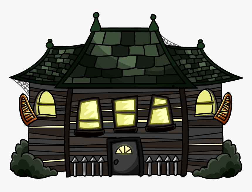 Club Penguin Rewritten Wiki - Haunted Cabin Transparent, HD Png Download, Free Download