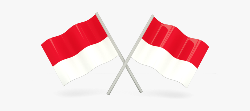 Two Wavy Flags - Indonesia Flag Icon Png, Transparent Png, Free Download