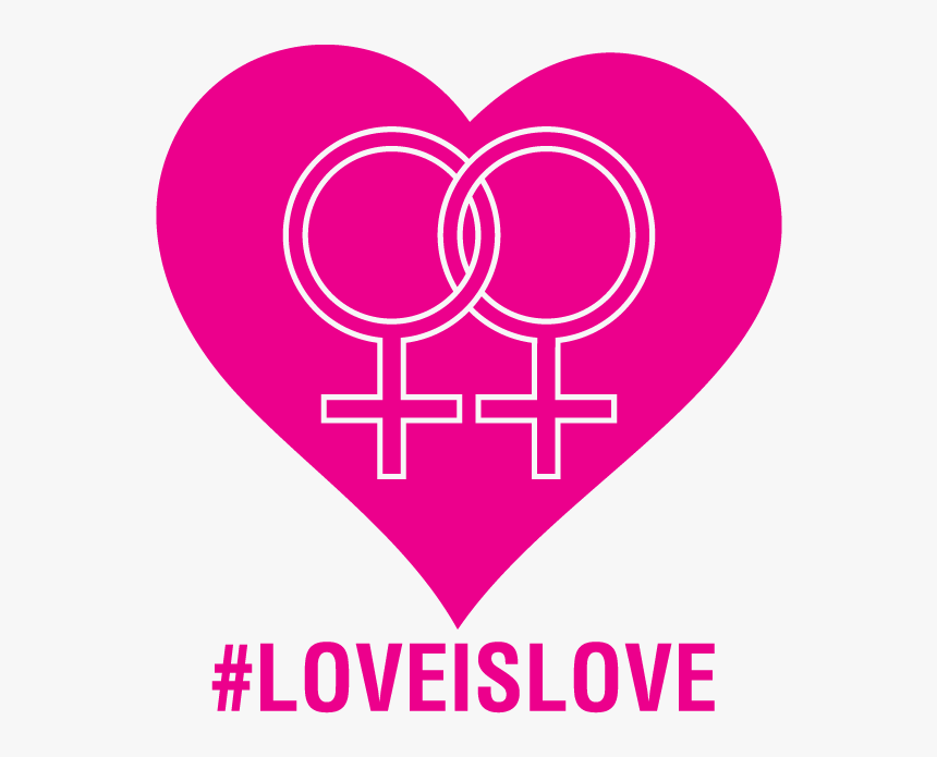 Double Female Symbol - Heart, HD Png Download, Free Download