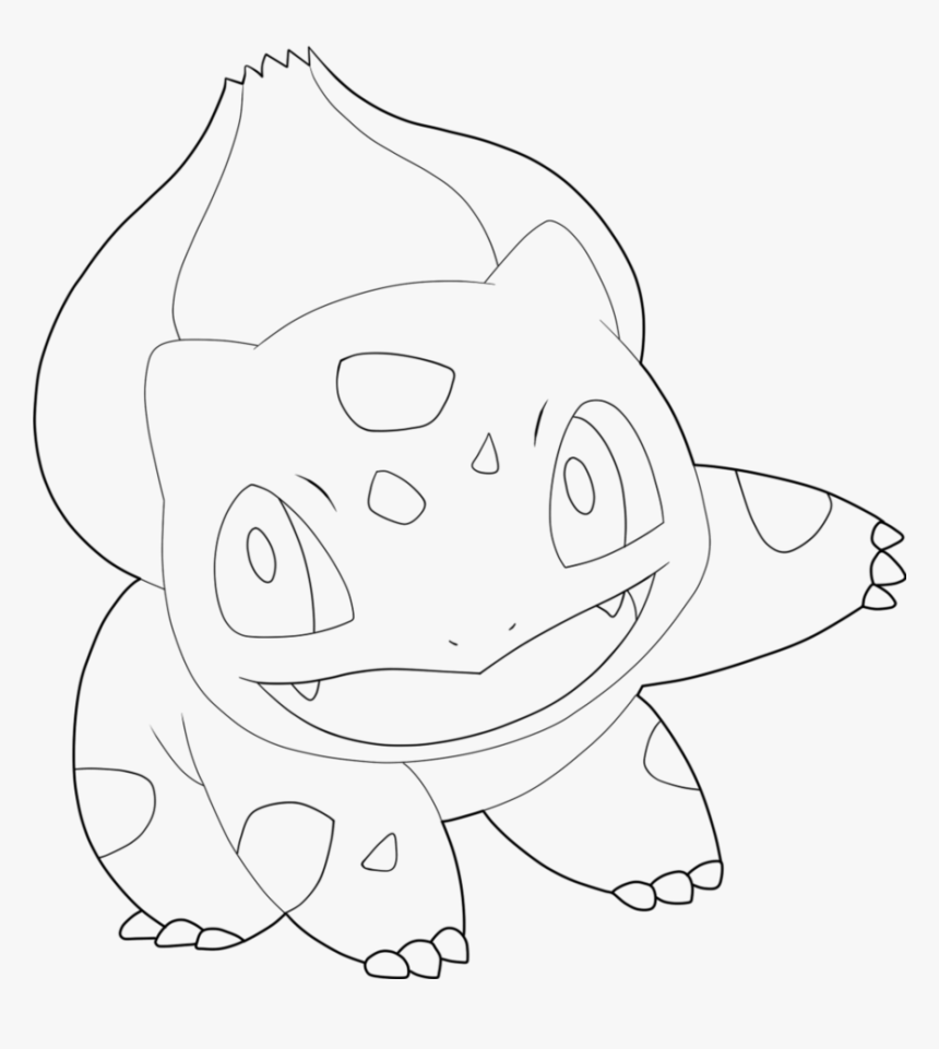 Bulbasaur Drawing At Getdrawings - Line Art, HD Png Download, Free Download