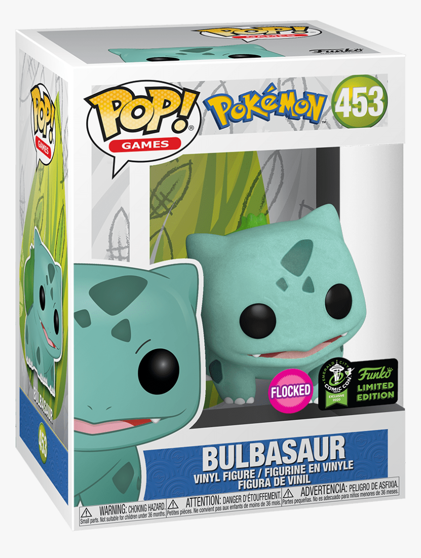 Funko Pop Bulbasaur Flocked, HD Png Download, Free Download