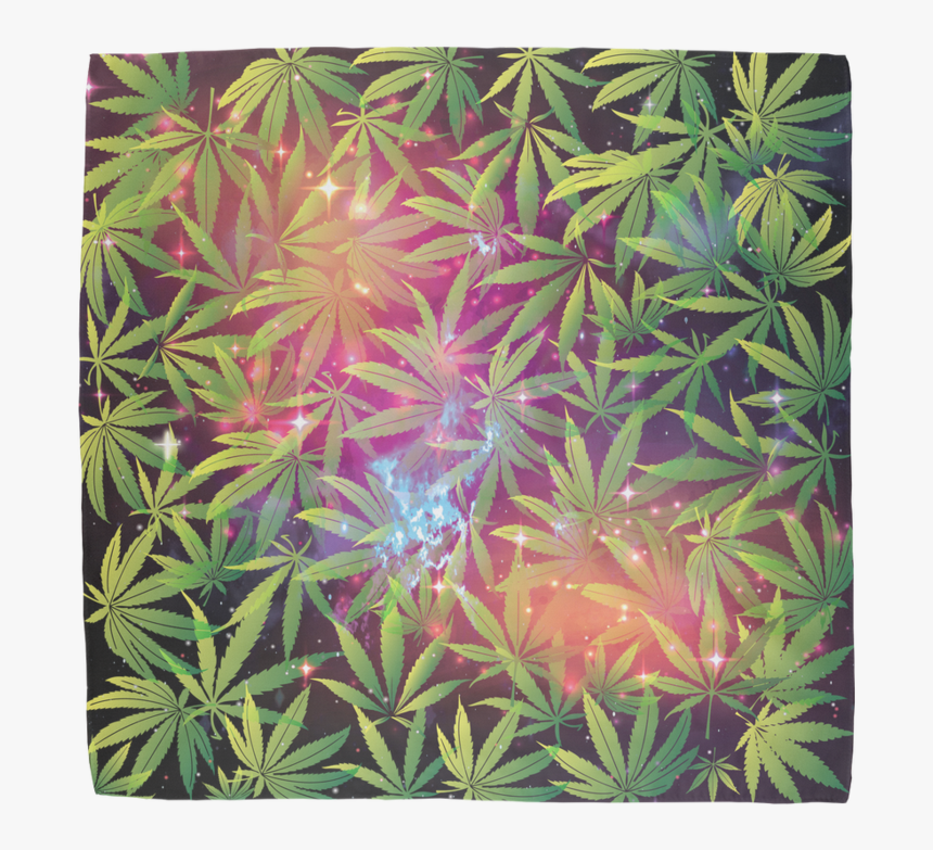 Weed Sublimation Bandana - Floral Design, HD Png Download, Free Download