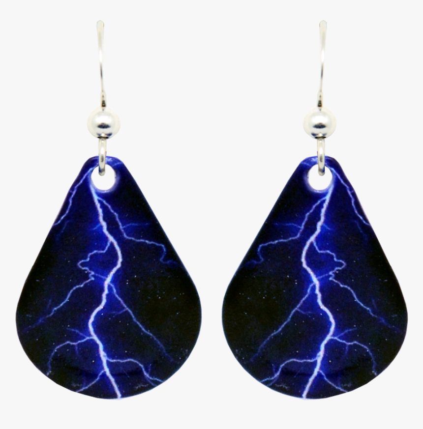Transparent Blue Lightning Clipart - Earrings, HD Png Download, Free Download