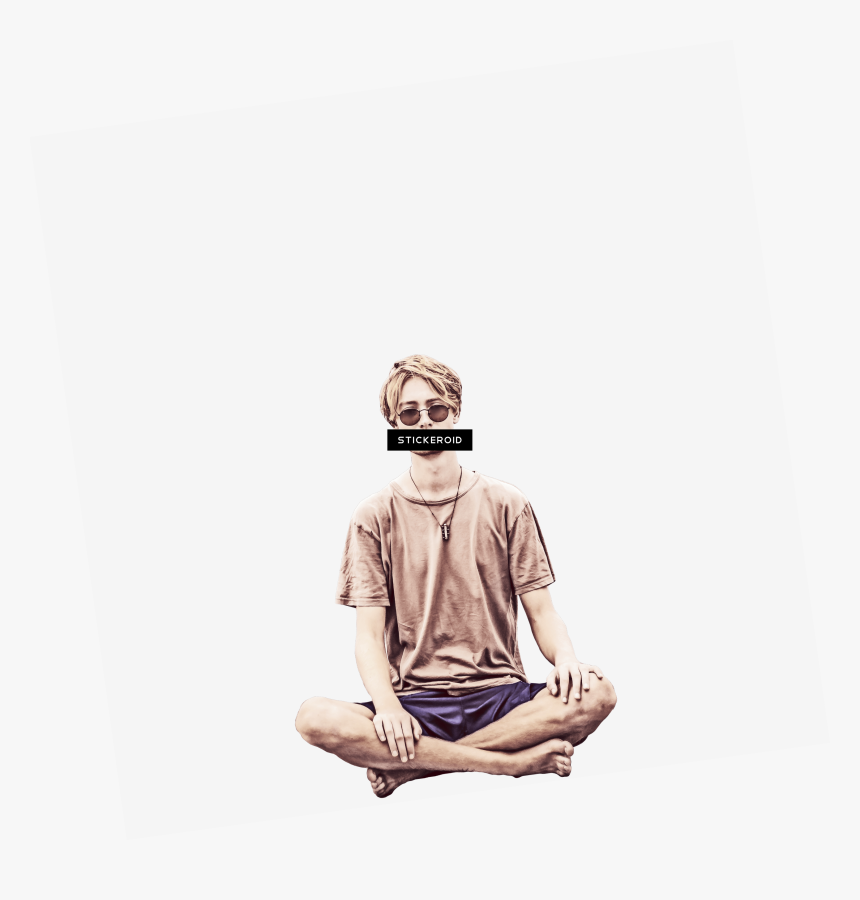 Man Sitting Meditation - Sitting, HD Png Download, Free Download