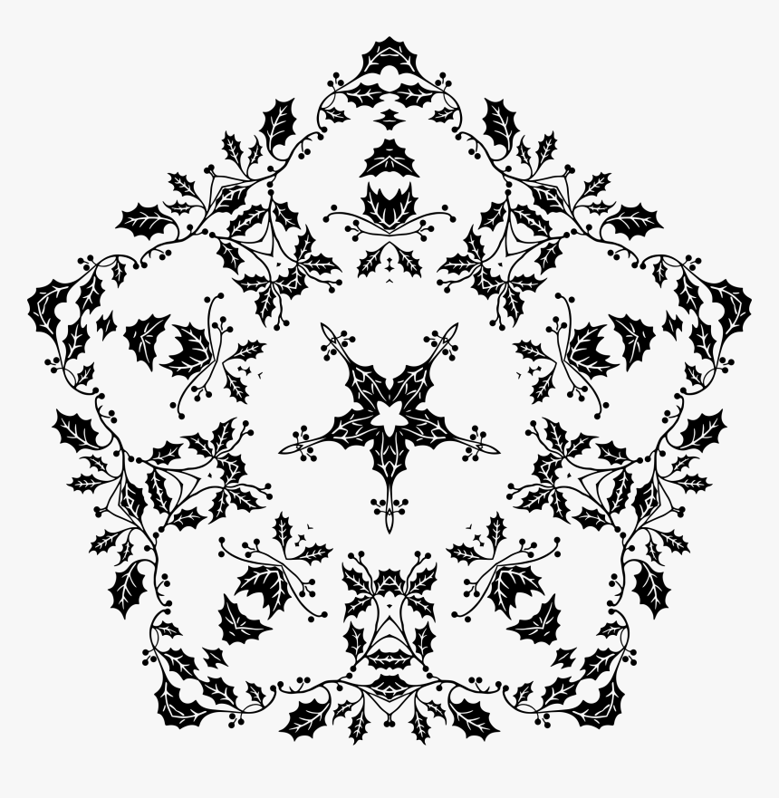 Holly Design 13 Clip Arts - Visual Arts, HD Png Download, Free Download