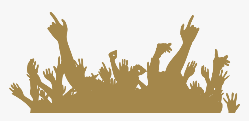 Concert Crowd Silhouette Png - Concert, Transparent Png, Free Download