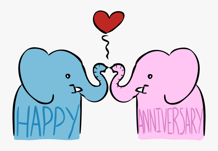 Anniversary Card Image By Iggysaur On Clipart Library - Anniversary Card Clip Art, HD Png Download, Free Download
