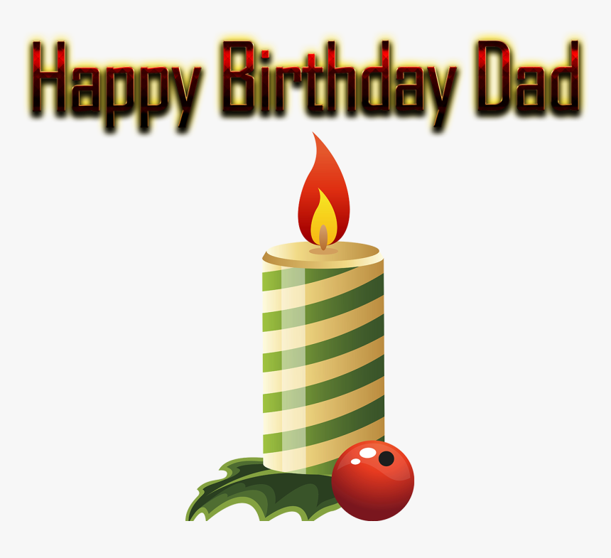 Happy Birthday Dad Png Photo Background - Advent Candle, Transparent Png, Free Download