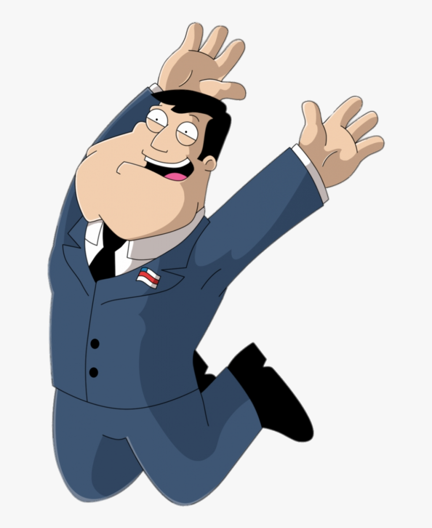 American Dad Stan Smith Happy Jump - American Dad Stan Happy, HD Png Download, Free Download
