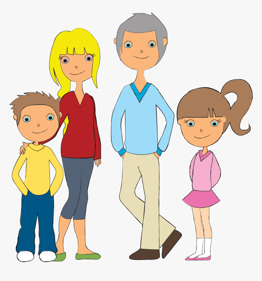 Mum And Dad Cartoon, HD Png Download, Free Download