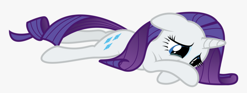 Rarity Sad Png Graphic Black And White Stock - My Little Pony Rarity Sad, Transparent Png, Free Download