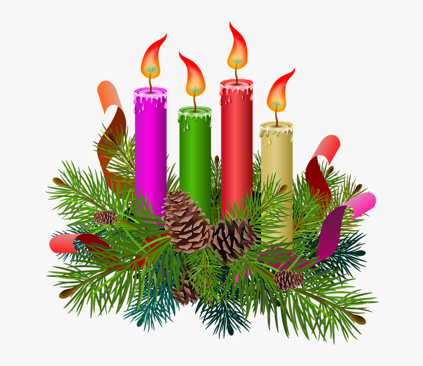 Advent Candles Png, Transparent Png, Free Download