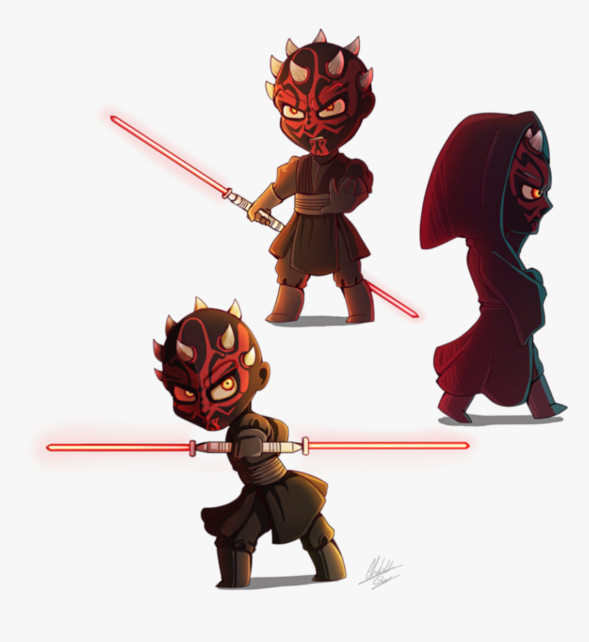 Star Wars Chibi Darth Maul - Darth Maul Fan Art, HD Png Download, Free Download