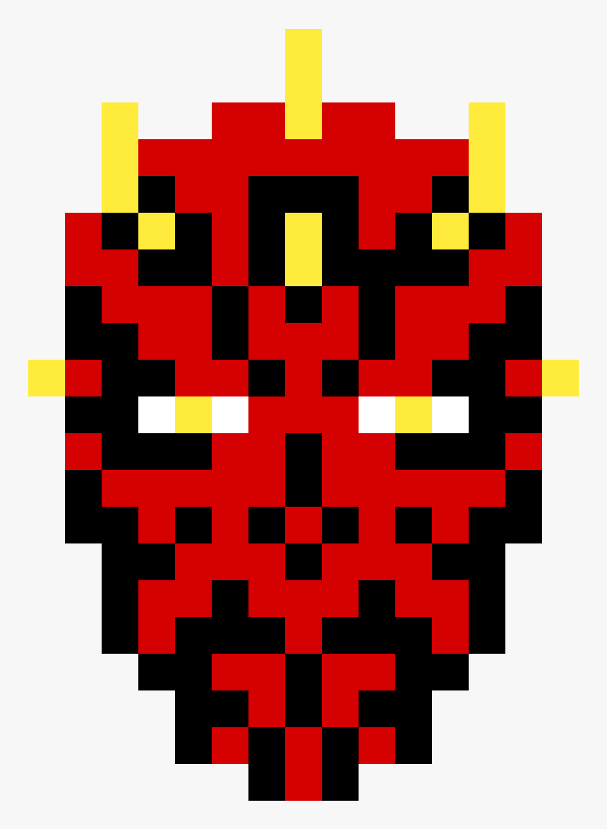 Besd Perler Darth Maul , Png Download - Star Wars Minecraft Pixel Art, Transparent Png, Free Download