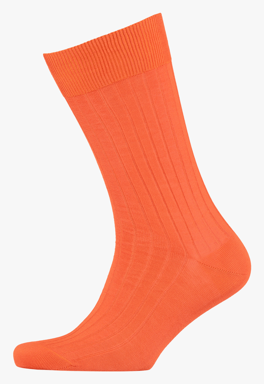 Menswear Socks Cotton Ribbed Orange - Sock, HD Png Download, Free Download