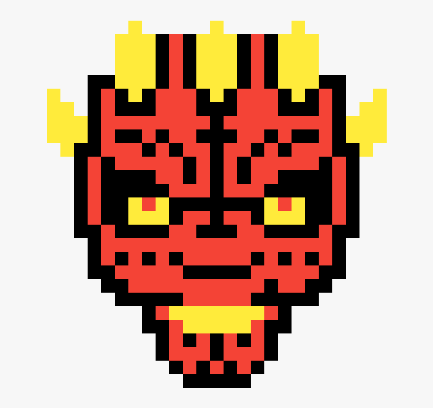 Darth Maul Clipart , Png Download - Spiderman Symbol In Minecraft, Transparent Png, Free Download