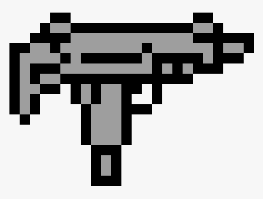 Gun Minecraft Pixel Art, HD Png Download, Free Download