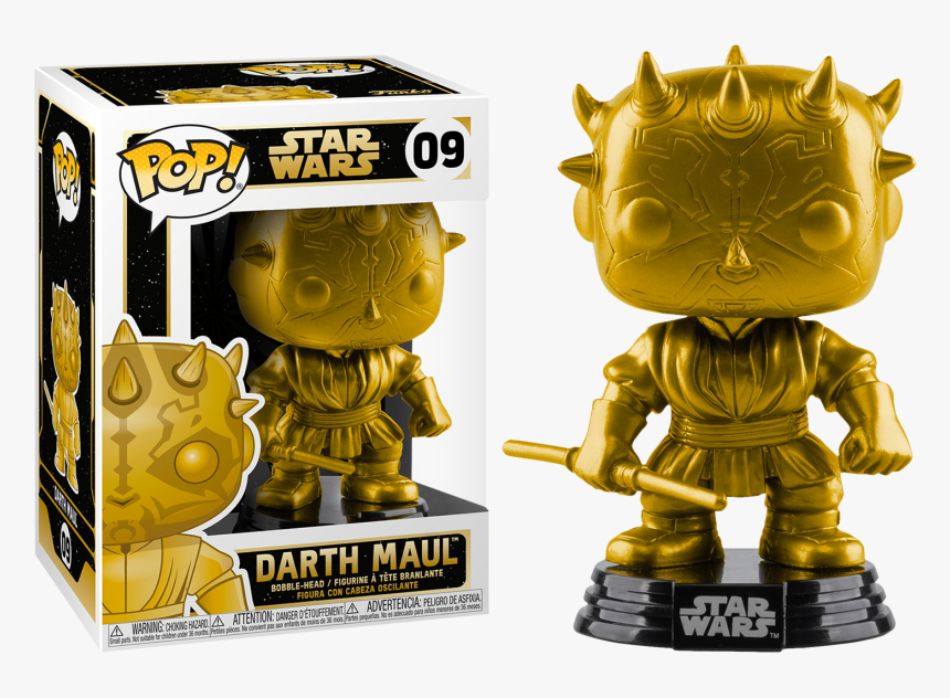 Darth Maul Metallic Gold Pop Vinyl Figure "
 Data Large - Funko Pop Star Wars Darth Maul, HD Png Download, Free Download