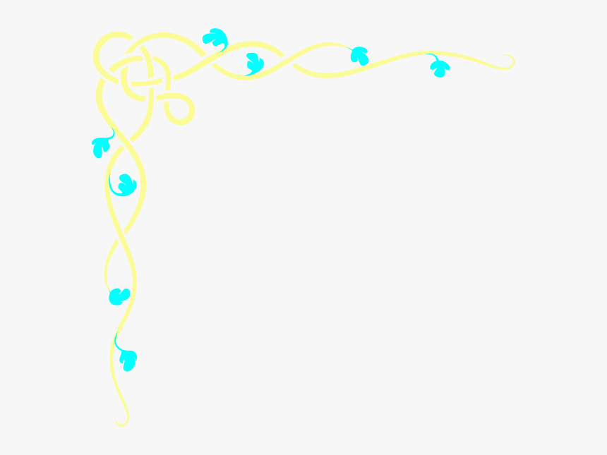 Baby Shower Topsfld Blue Svg Clip Arts - Gold Vines Clip Art, HD Png Download, Free Download