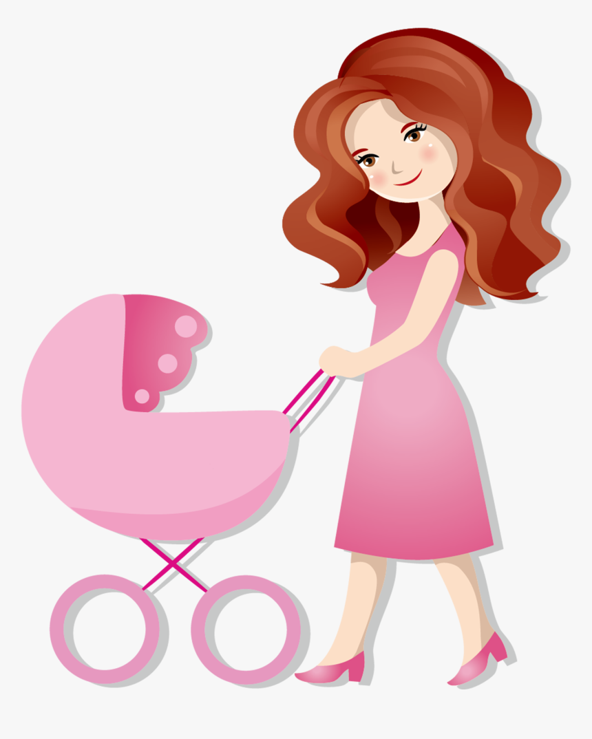 Pushing A Day - Mother Cartoon, HD Png Download, Free Download