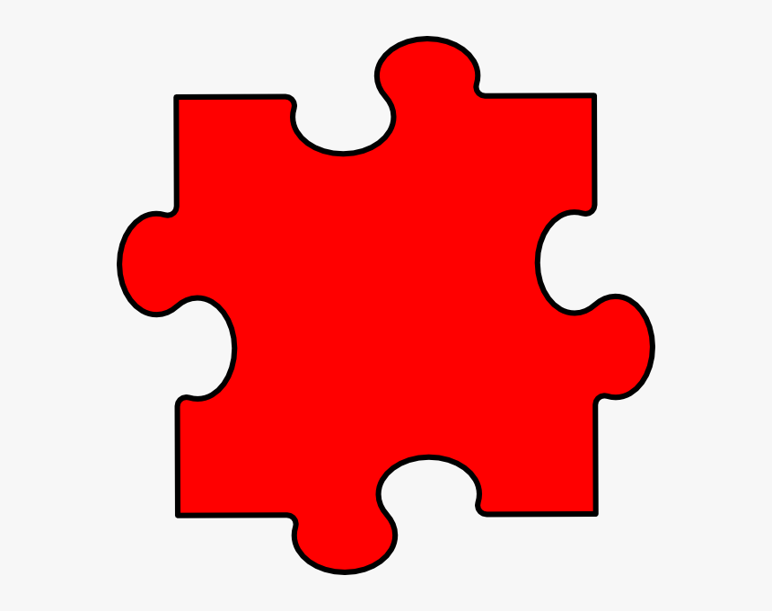 Red Piece Clip Art - Green Puzzle Piece Clipart, HD Png Download, Free Download