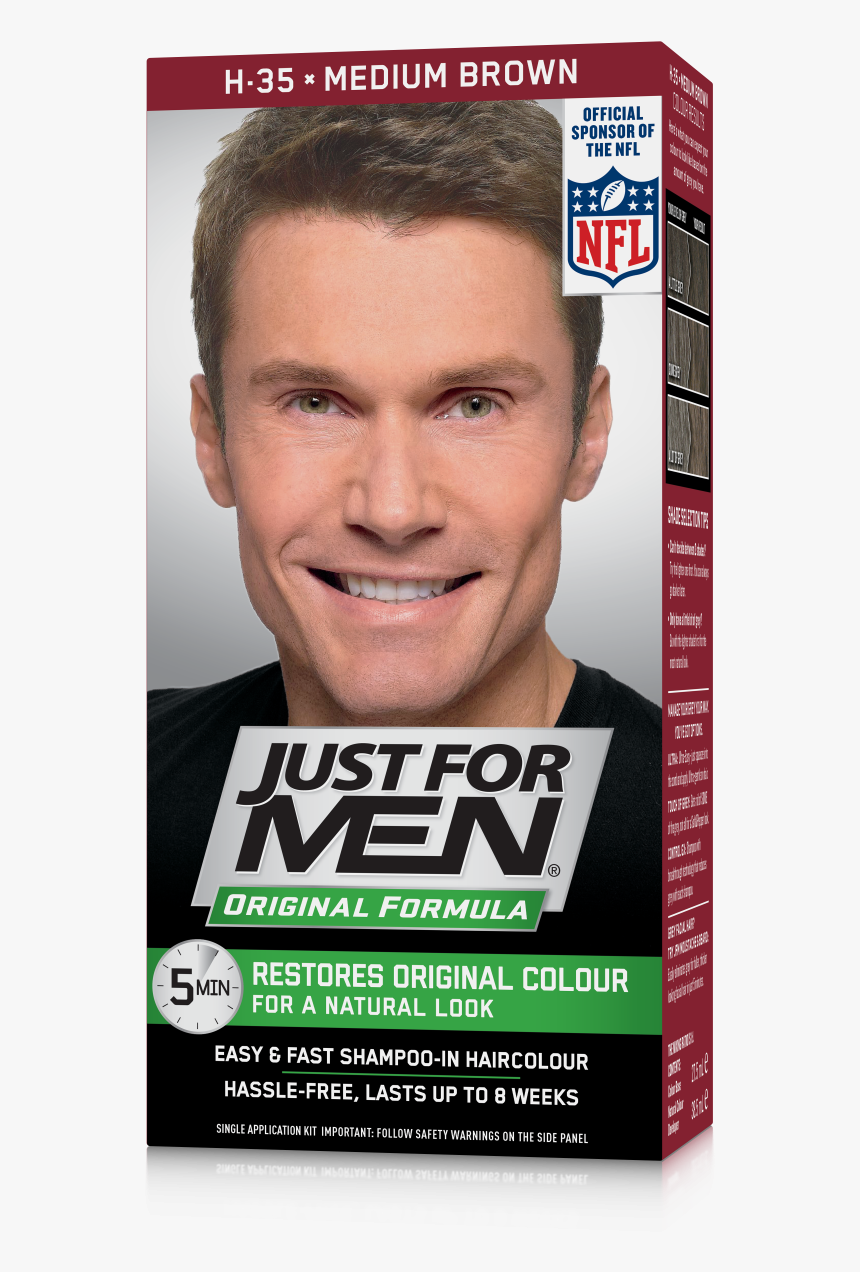 Just For Men Hair Dye , Png Download - Just For Men Brown, Transparent Png, Free Download