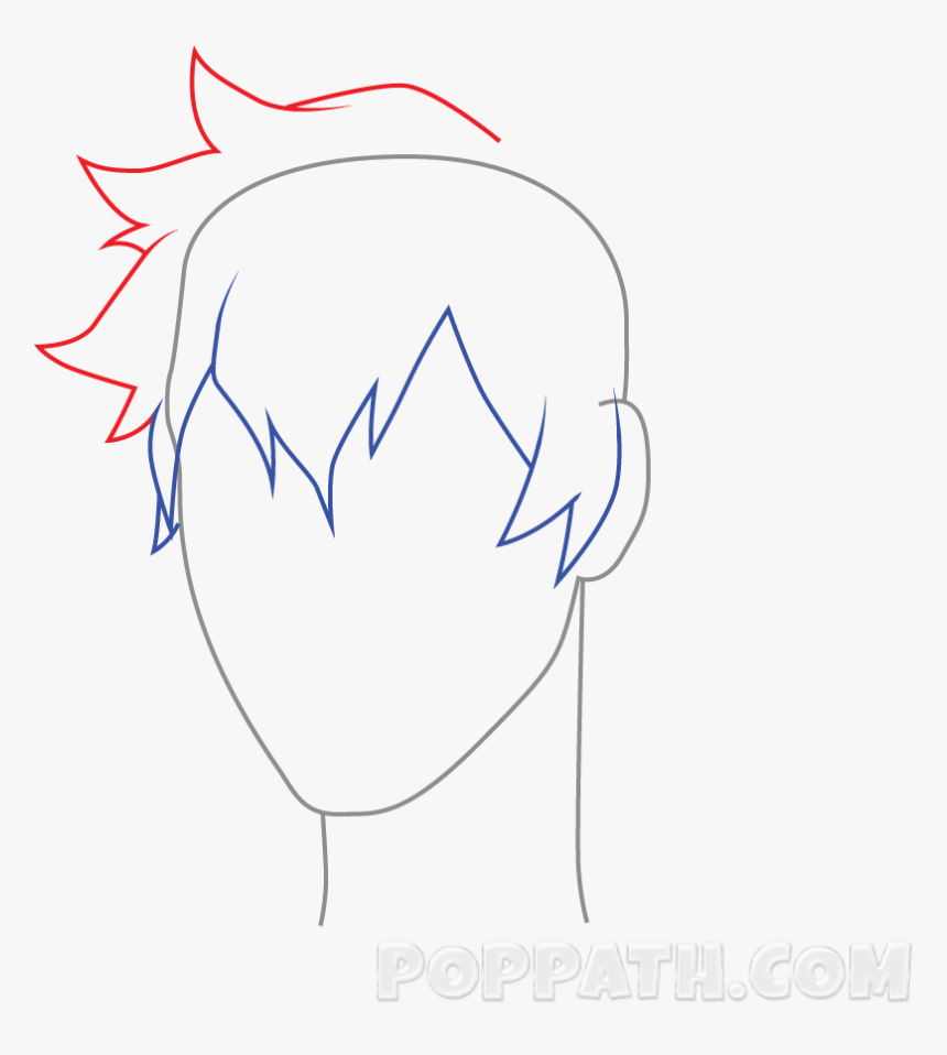 Drawing Men Man Hair - Sketch, HD Png Download, Free Download