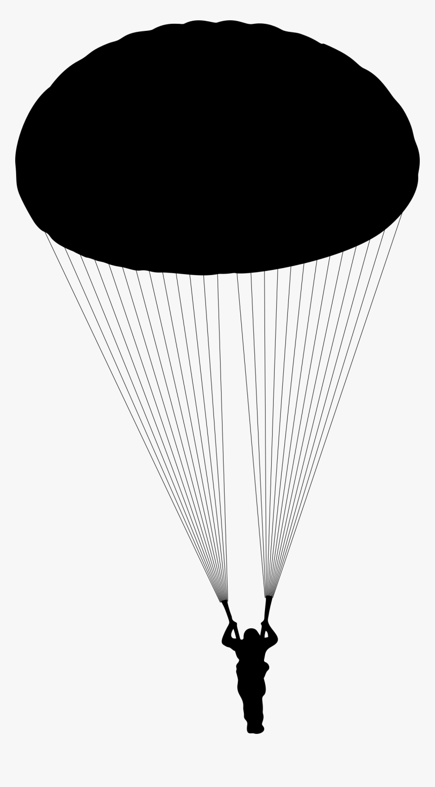 Parachute Silhouette, HD Png Download, Free Download