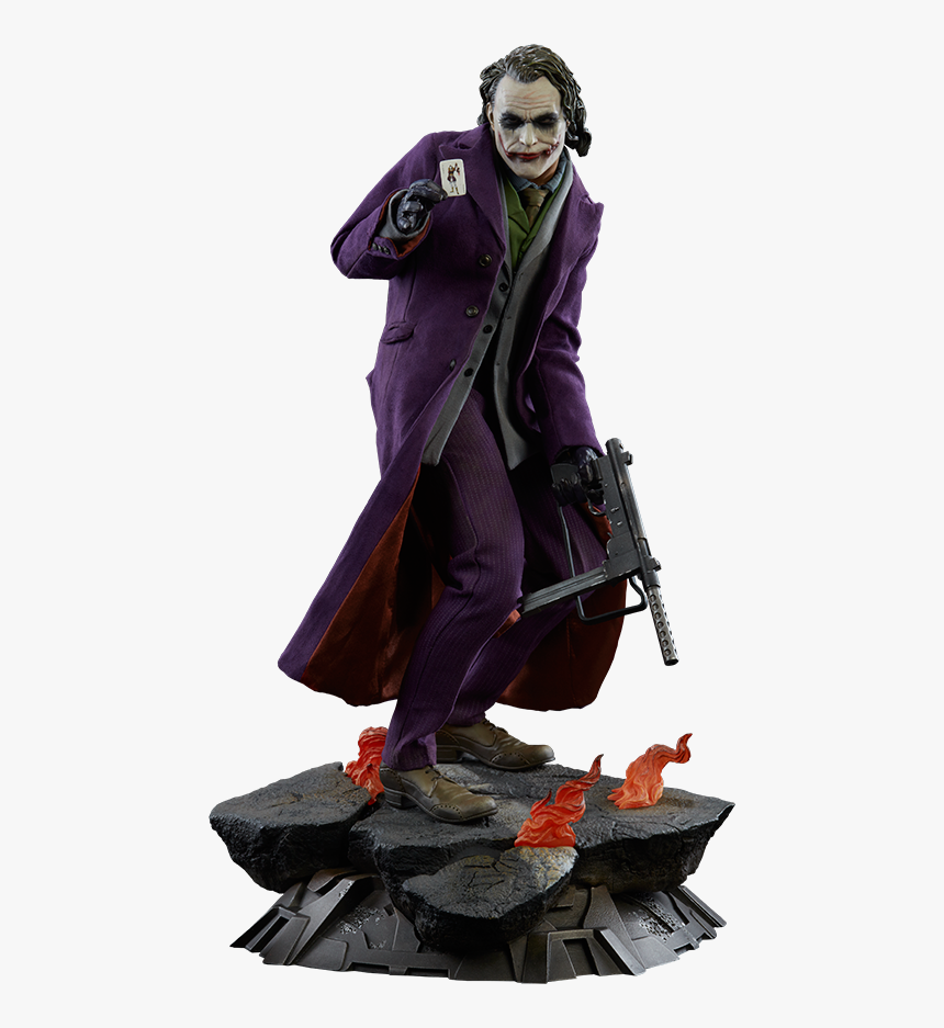 Sideshow Collectibles The Joker The Dark Knight Premium - Joker The Dark Knight Figure, HD Png Download, Free Download