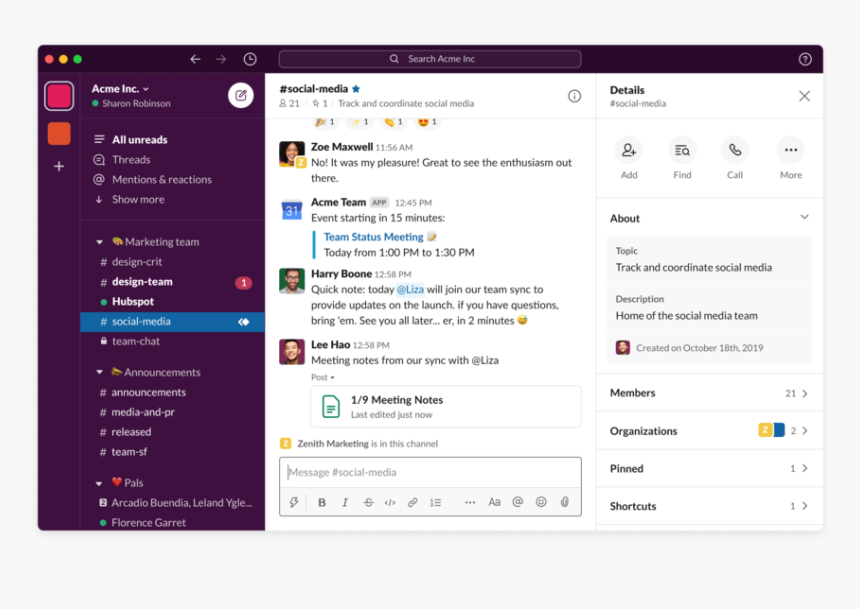 Slack Redesign, HD Png Download, Free Download