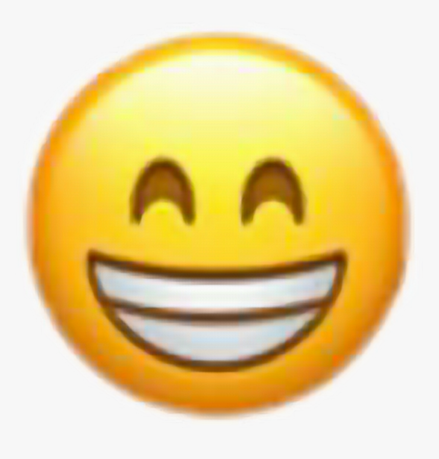 Smiley Face Eye Emoticon - Beaming Face With Smiling Eyes Emoji, HD Png Download, Free Download