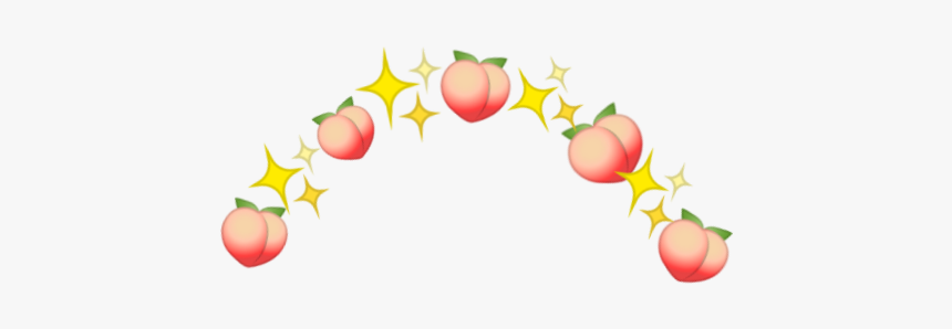 #emoji #emojis #emojicrown #crown #peaches #stars #emojipeach - Transparent Peach Emoji Crown, HD Png Download, Free Download