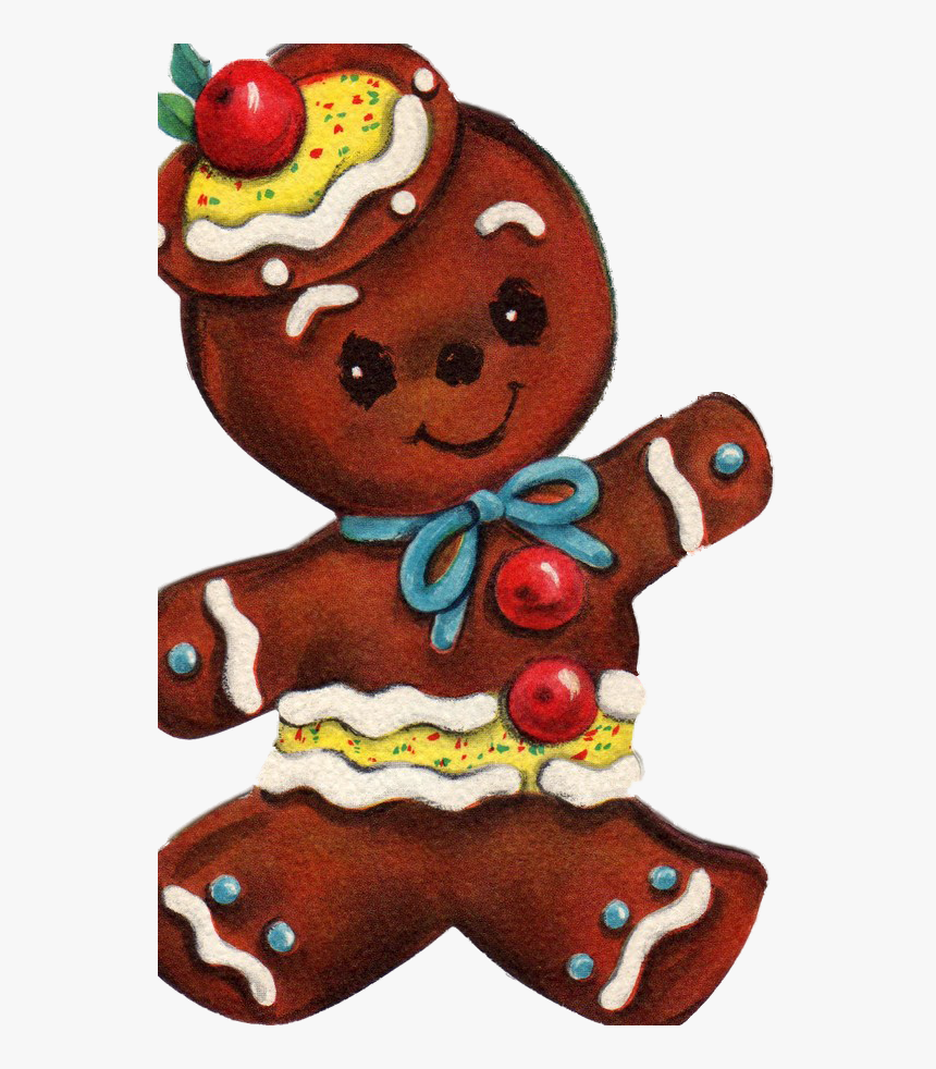 Gingerbread Vintage Christmas Cards, HD Png Download, Free Download