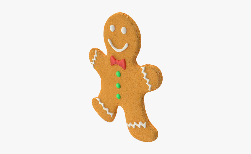 Christmas Gingerbread Man Png Clipart - Gingerbread Man Cookie Png, Transparent Png, Free Download