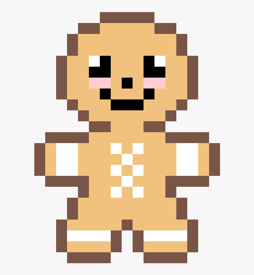 Pixel Art Gingerbread Man, HD Png Download, Free Download