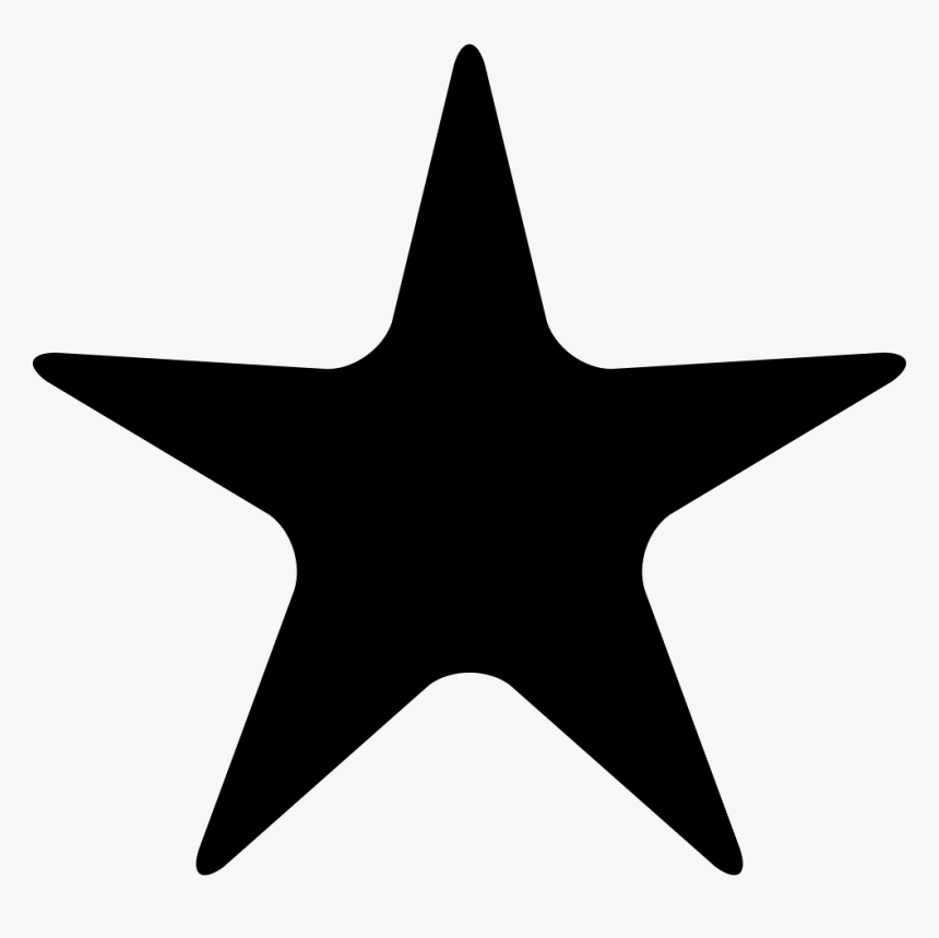 Dark Star Shape - 5 Point Star Png, Transparent Png, Free Download