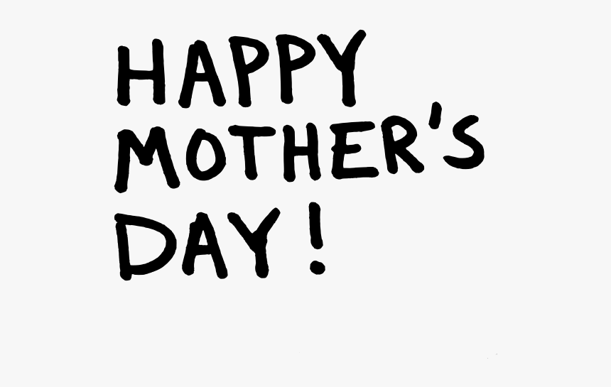 Happy Mother"s Day Vector Image - Happy Mother Day Vector Black, HD Png Download, Free Download