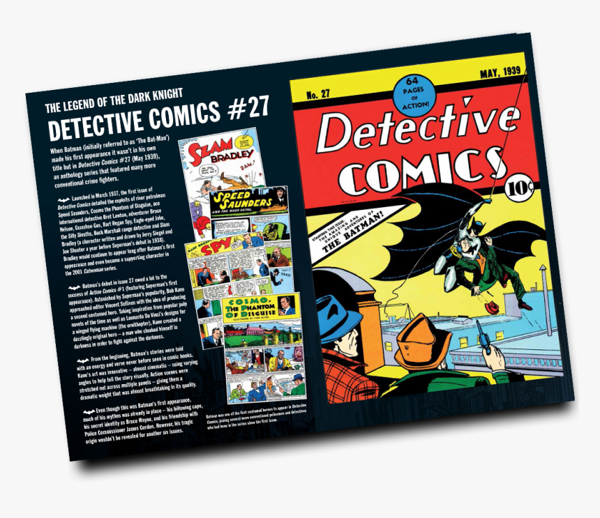 Transparent Batman Comic Png - Detective Comics 27, Png Download, Free Download