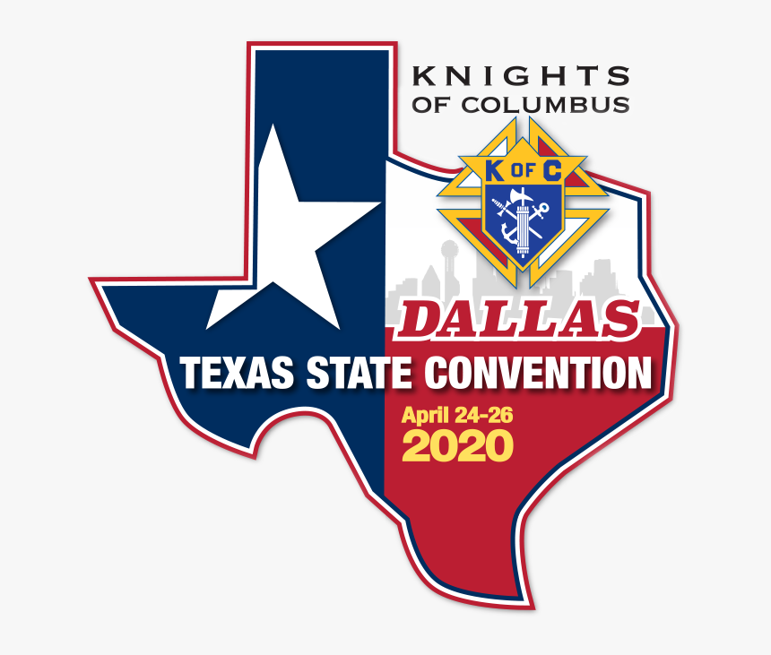 Tkofc Logo State Convention Dallas 2020 V2 - Knights Of Columbus Emblem, HD Png Download, Free Download