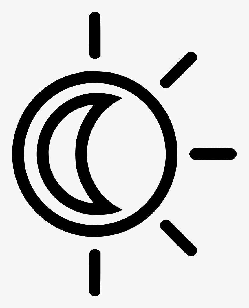 Graphic Free Download Eclipse Svg File - Sun And Cloud Icon, HD Png Download, Free Download