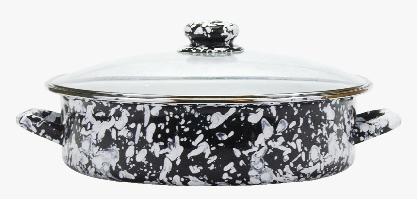 Bl80 Black Swirl Large Saute Pan - Tureen, HD Png Download, Free Download